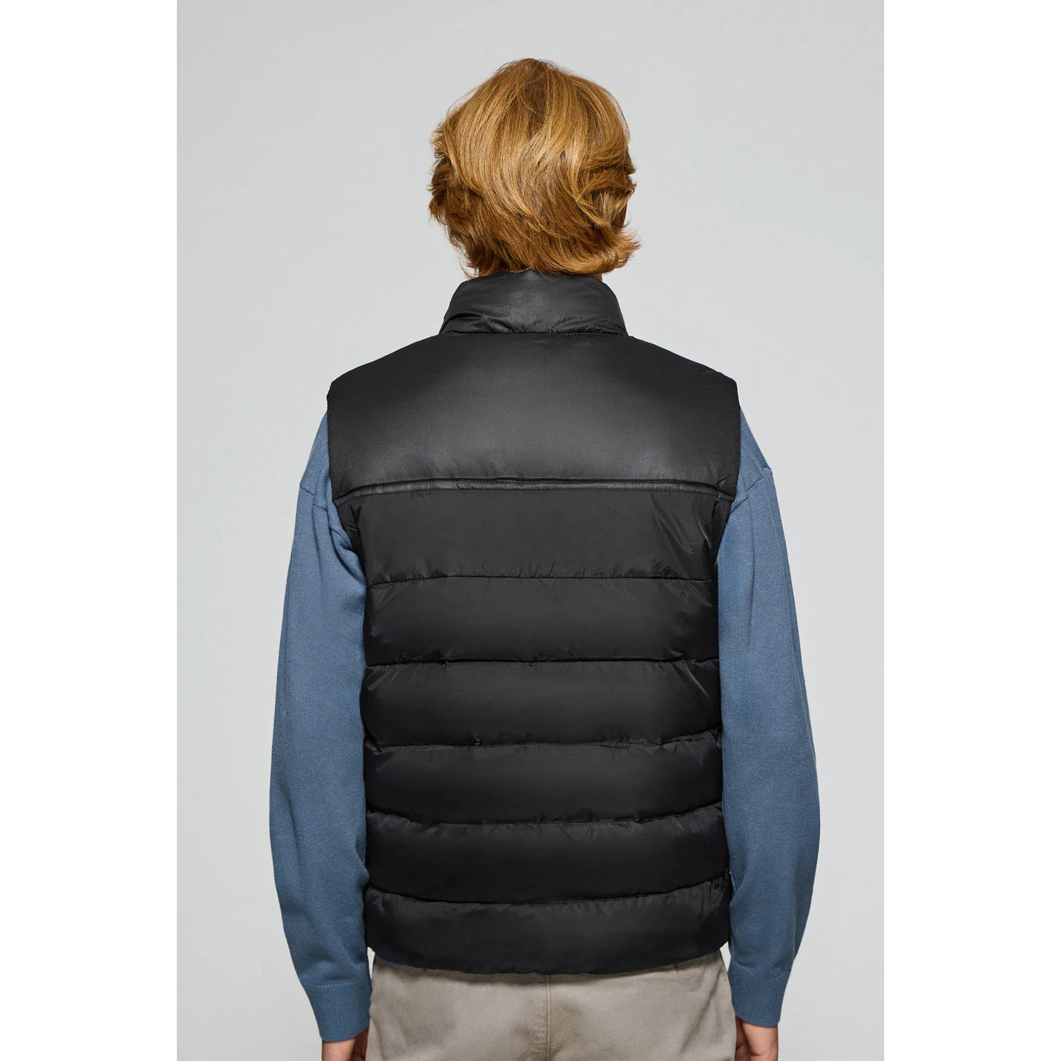 Gilet nero ultraleggero con toppa in gomma Polo Club