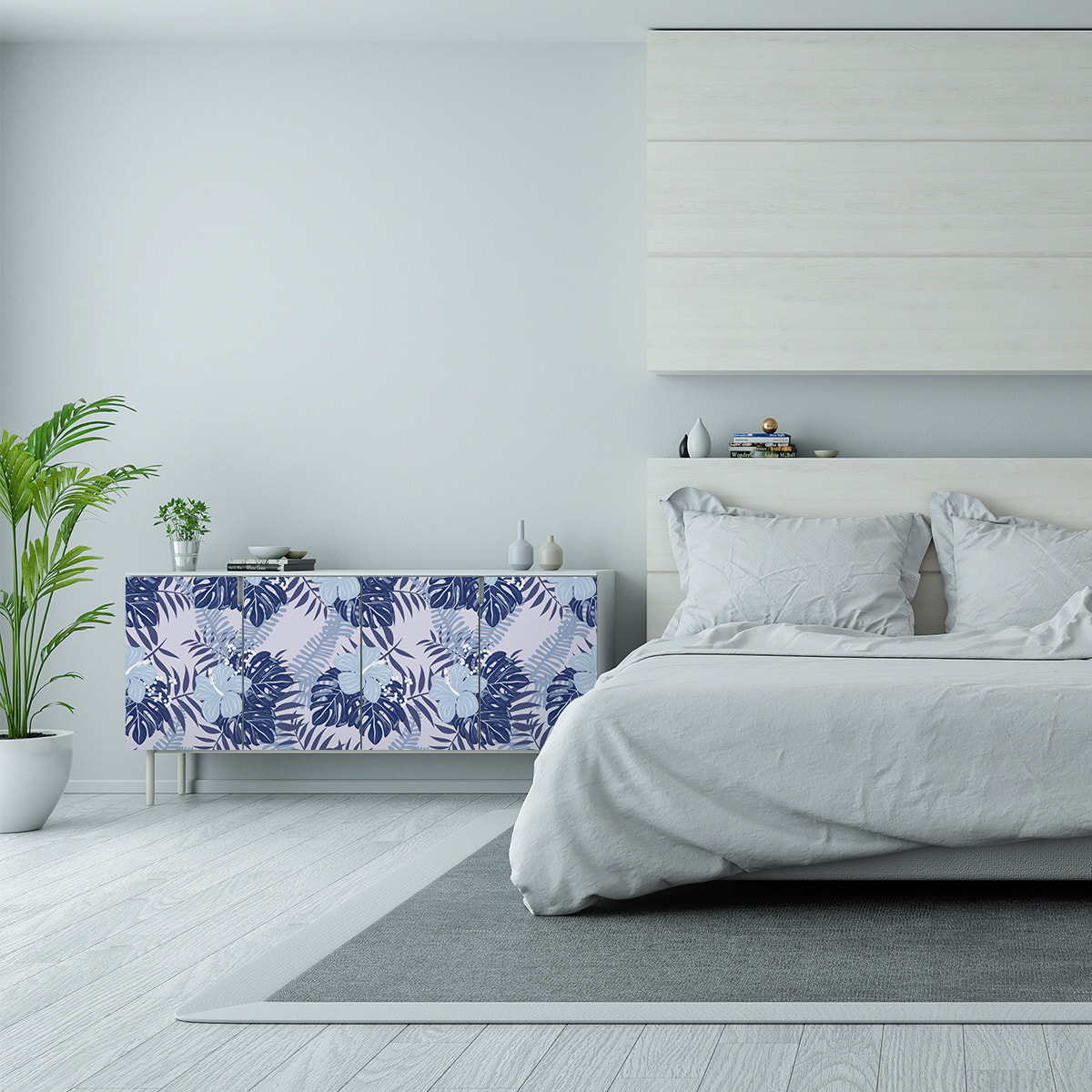 Sticker meuble tropical chanathip 60 x 90 cm