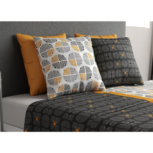 Parure De Draps 4pcs avec Drap housse Bonnet:25cm 100%coton 57fils Arturo