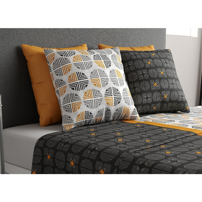 Parure De Draps 4pcs avec Drap housse Bonnet:25cm 100%coton 57fils Arturo