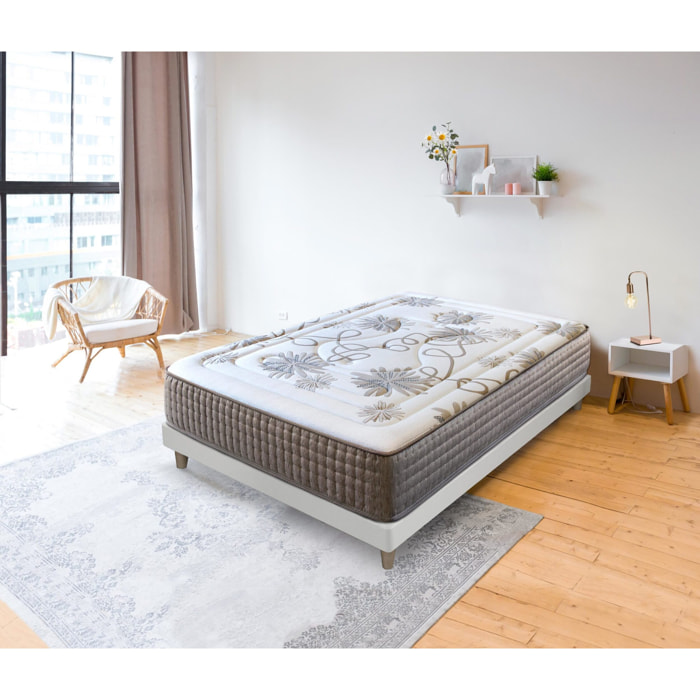 Colchón Viscoelástico Muelles Ensacados Daisy, Altura 30 cm