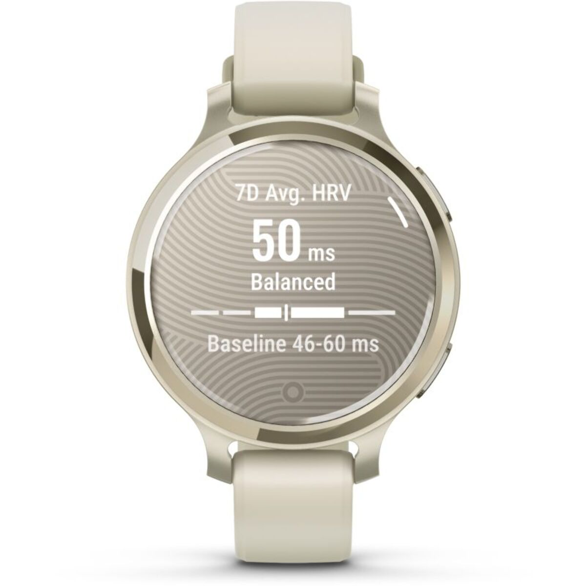 Montre sport GARMIN Lily 2 Active Lunar Gold Silicone blanc
