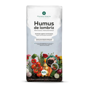 Pack 2x Humus de Lombriz 100% Natural Planeta Huerto 42 L