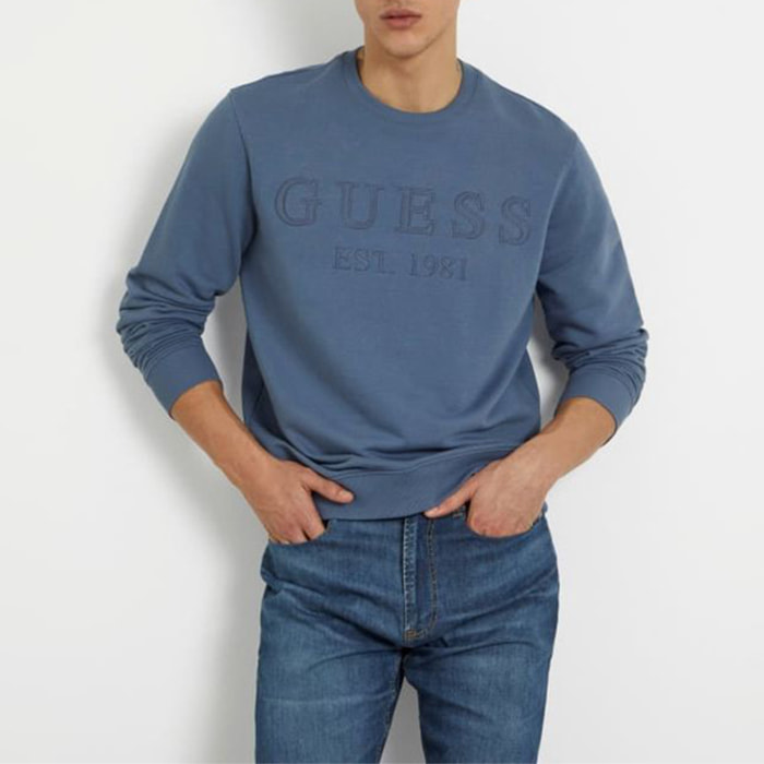 Sweat Beau - broderie - logo - bleu