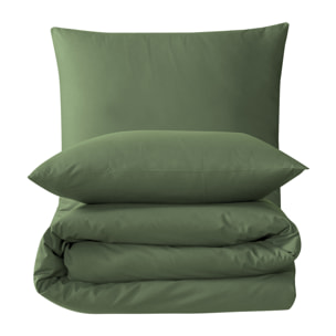 Parure housse de couette et taie(s) oreiller 100% Coton