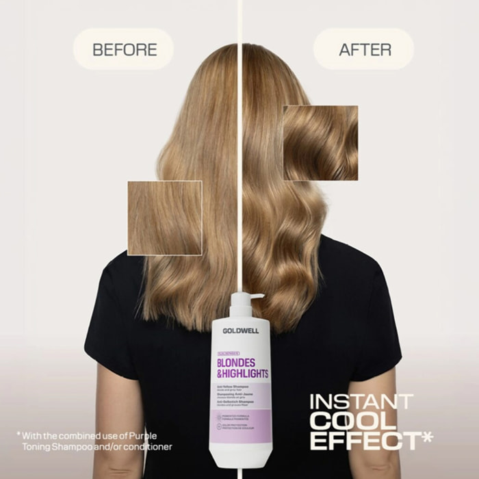 GOLDWELL DS Blondes & Highlights Anti-Yellow Shampoo 100ml