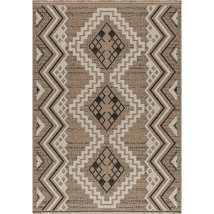 Tulum - Tapis effet jute motif en relief