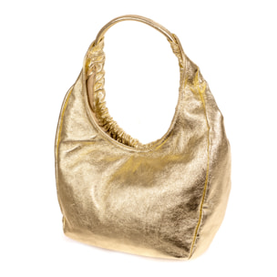 Arzignano bolso de hombro piel auténtica laminada asa grande acolchada