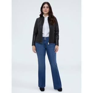 Fiorella Rubino - Camisa clásica en popelín de algodón - Blanco