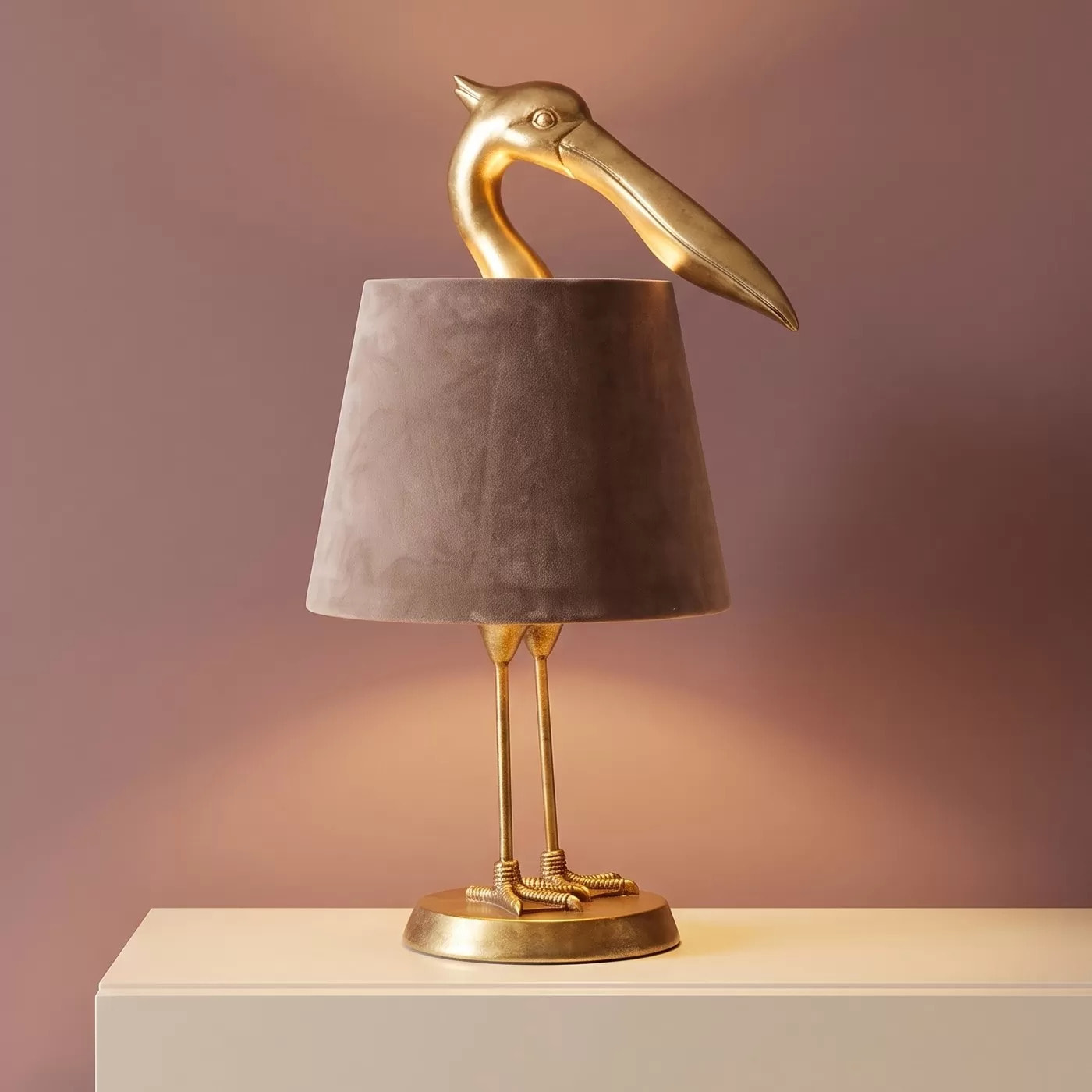 Lampe pélican doré Kare Design