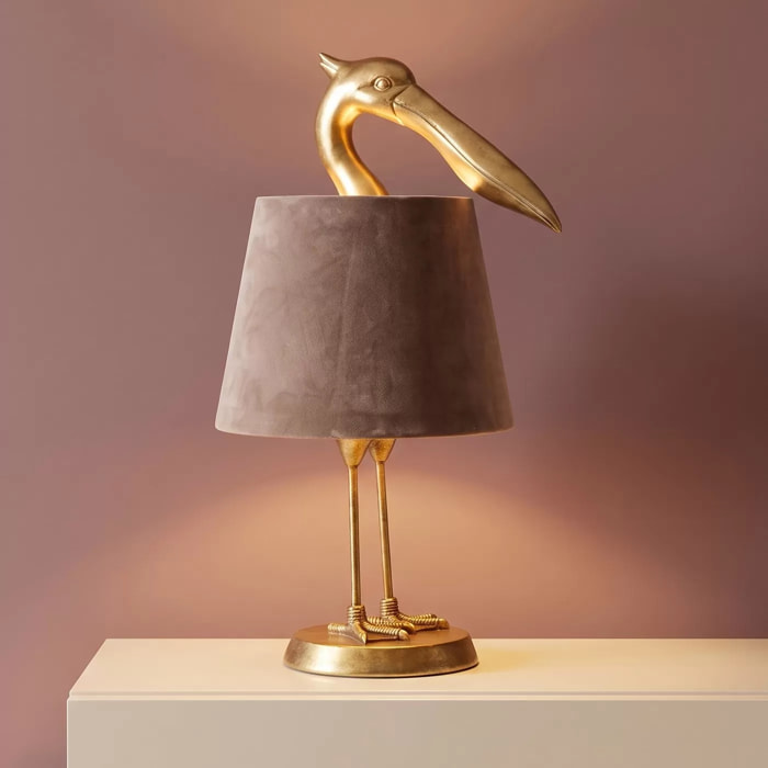 Lampe pélican doré Kare Design