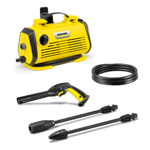 Nettoyeur haute pression Karcher K 3 Horizontal Plus - Pression 120 bar- Débit 380 l/h- Position horizontale stable
