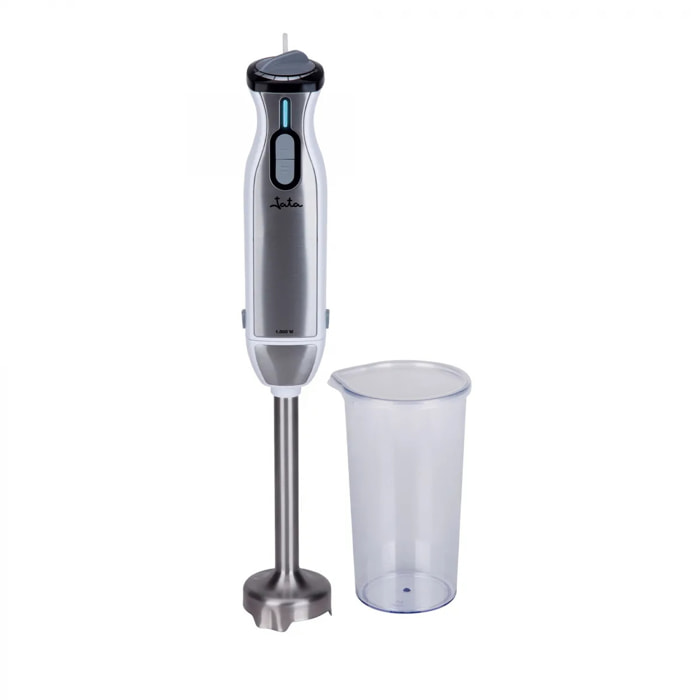 Batidora de mano JATA BT185 de 1000 W. 4 cuchillas. Regulador de velocidad. Incluye vaso medidor
