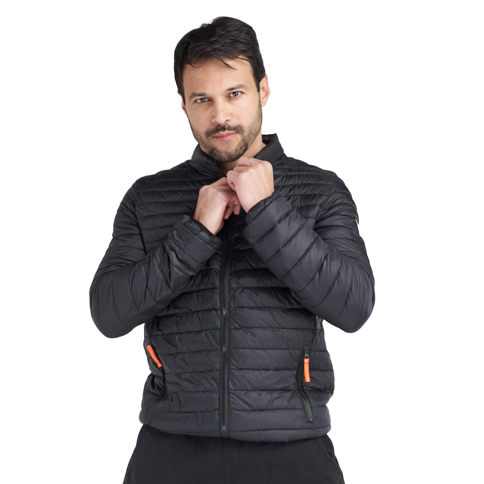 Chaqueta básica con cremallera para hombre.