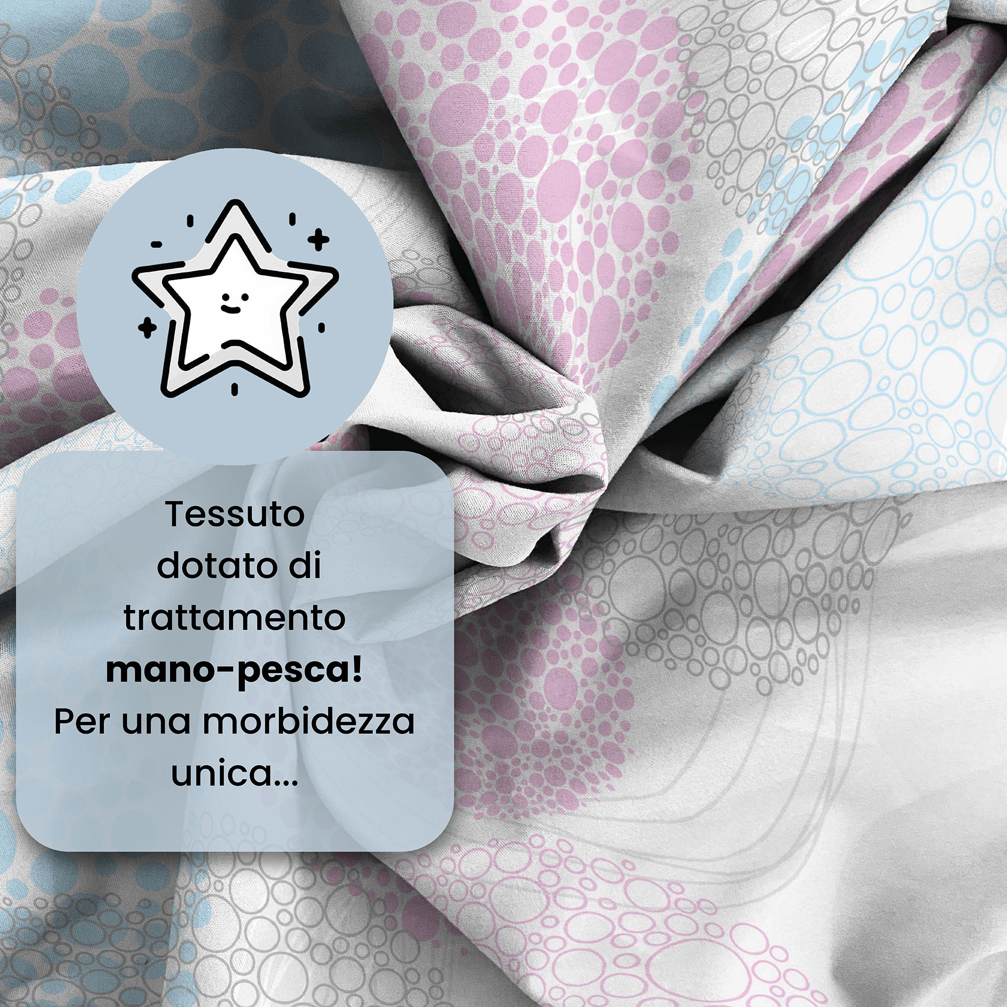 COMPLETO LETTO FANTASY PIAZZA E MEZZA - 100% MICROFIBRA