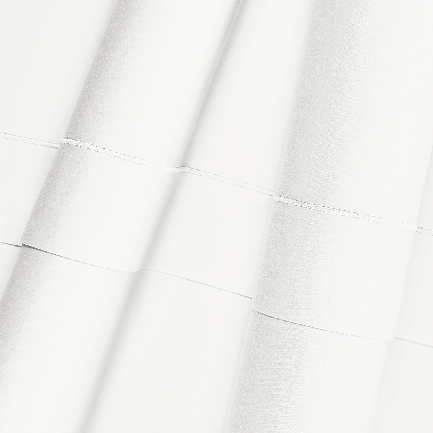 Completo letto in raso tinta unita bianco