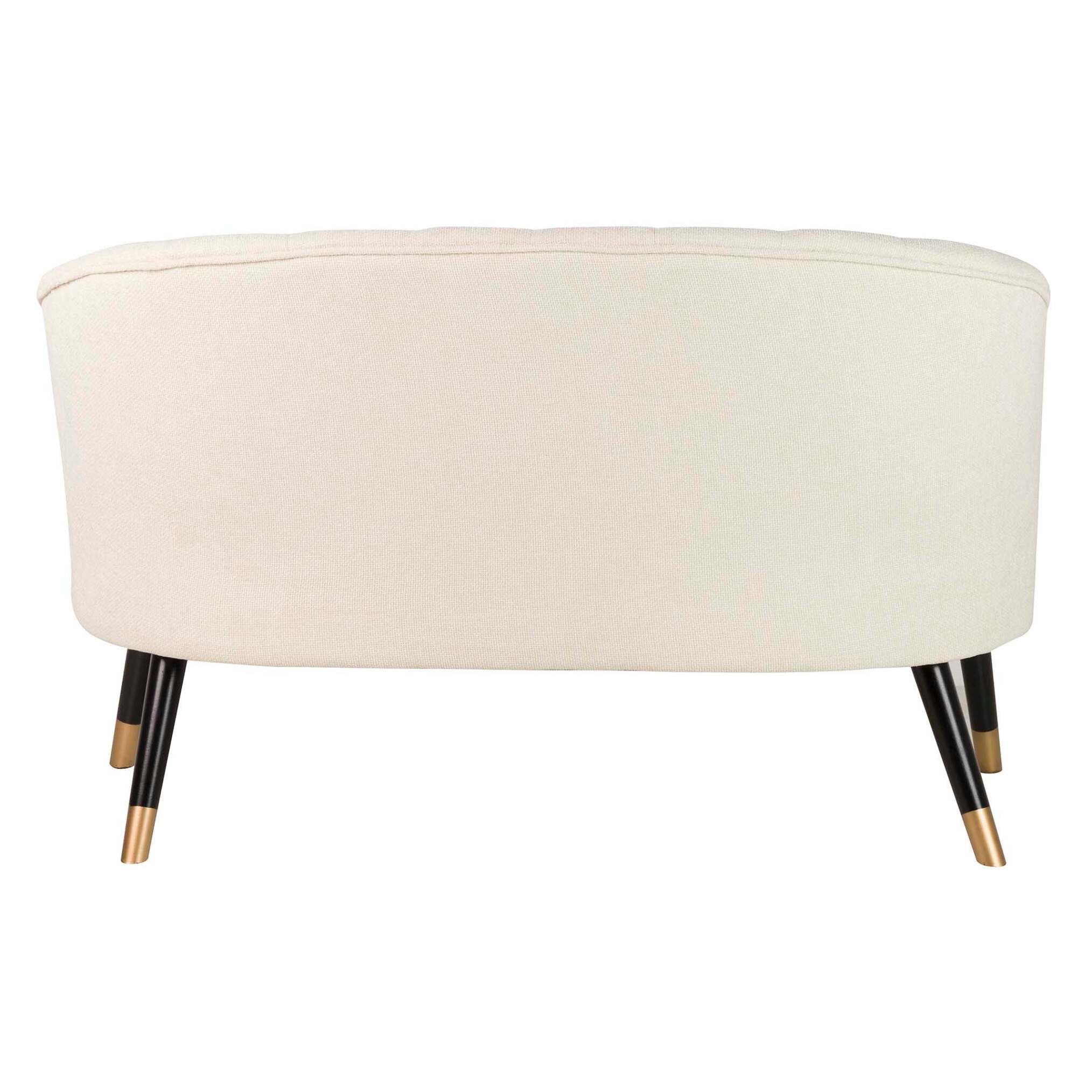 Sofá Chenilla Beige 129x72x80 Cm