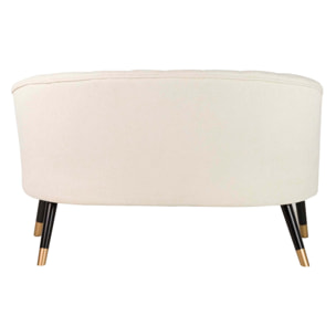 Sofá Chenilla Beige 129x72x80 Cm