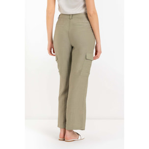 Kocca - Pantaloni cargo a vita alta Donna