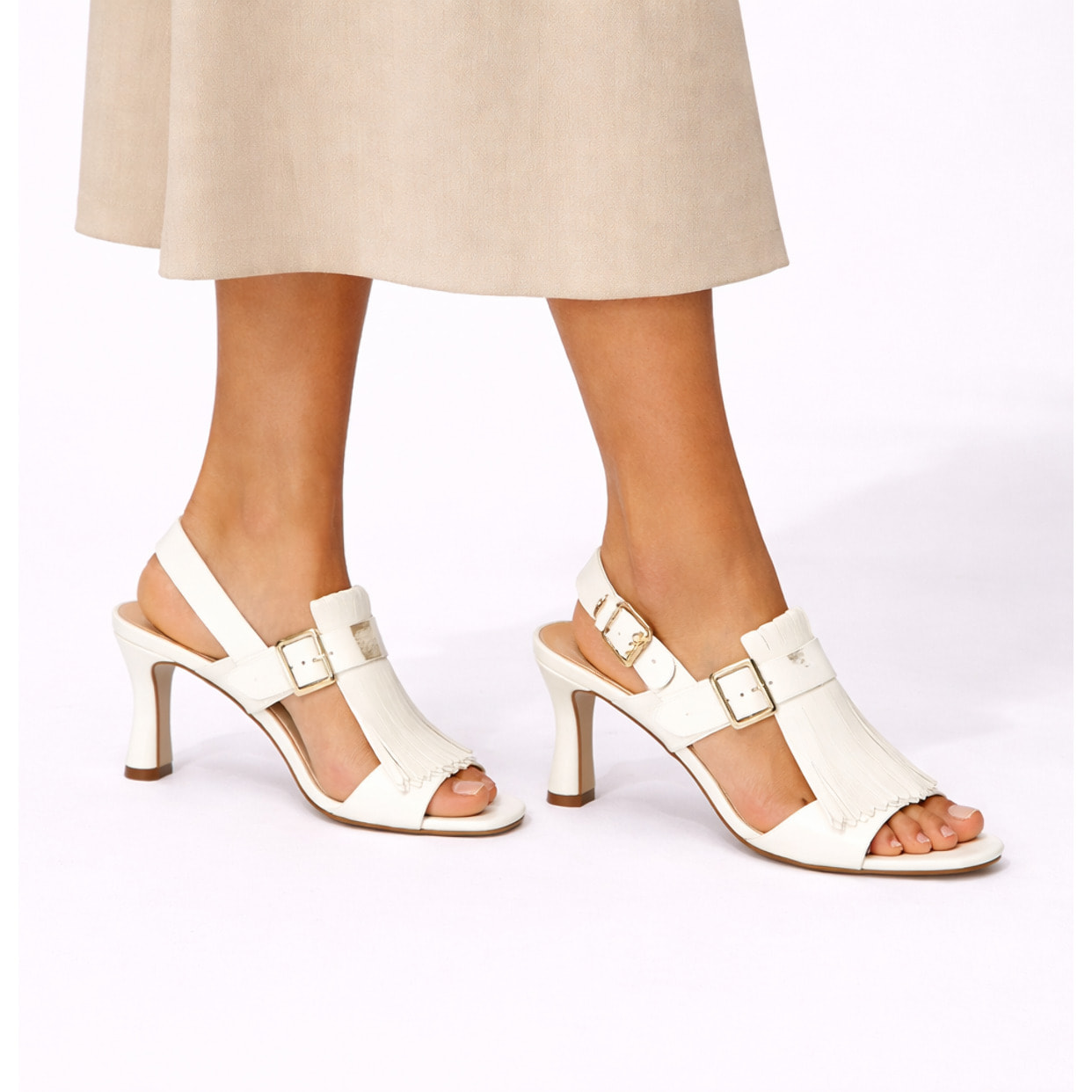 Sandali cinturino regolabile - tacco 7,5 cm