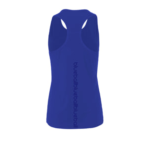 CAMISETA RUNNING MUJER SIN MANGAS BLUEBALL EN AZUL