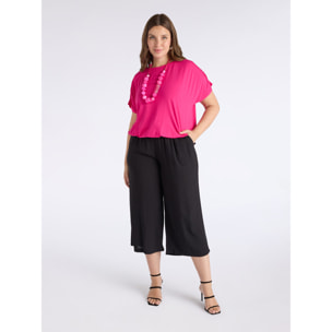 Fiorella Rubino - Pantalones anchos y cropped - Negro