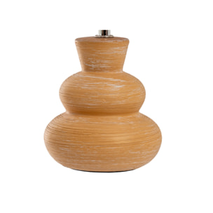 Lampada Da Tavolo Comodino Ricaricabile Accensione On/Off Modello Paro Salmone