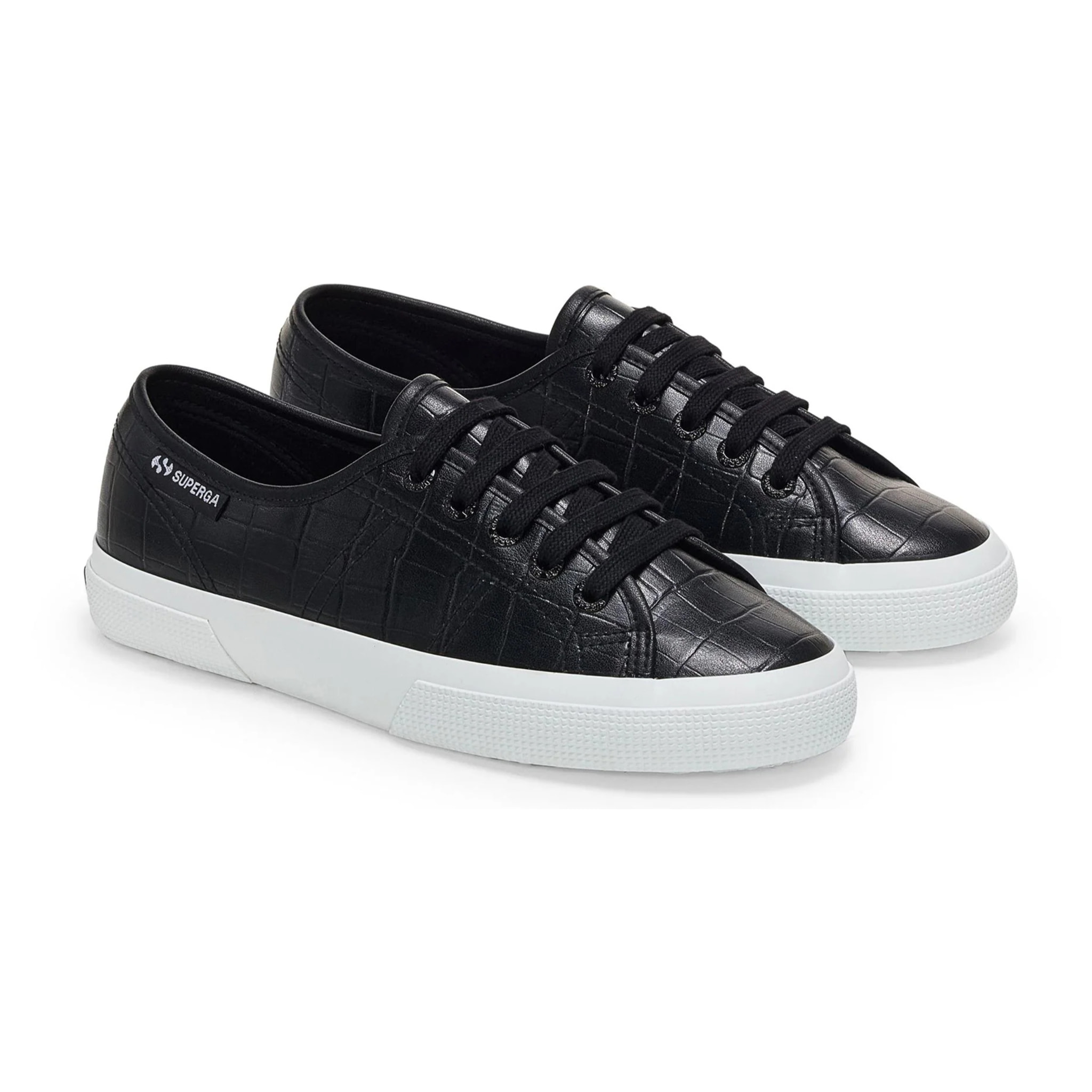 Le Superga Donna Nero 3750 Kaiman Synthetic Material Leggera