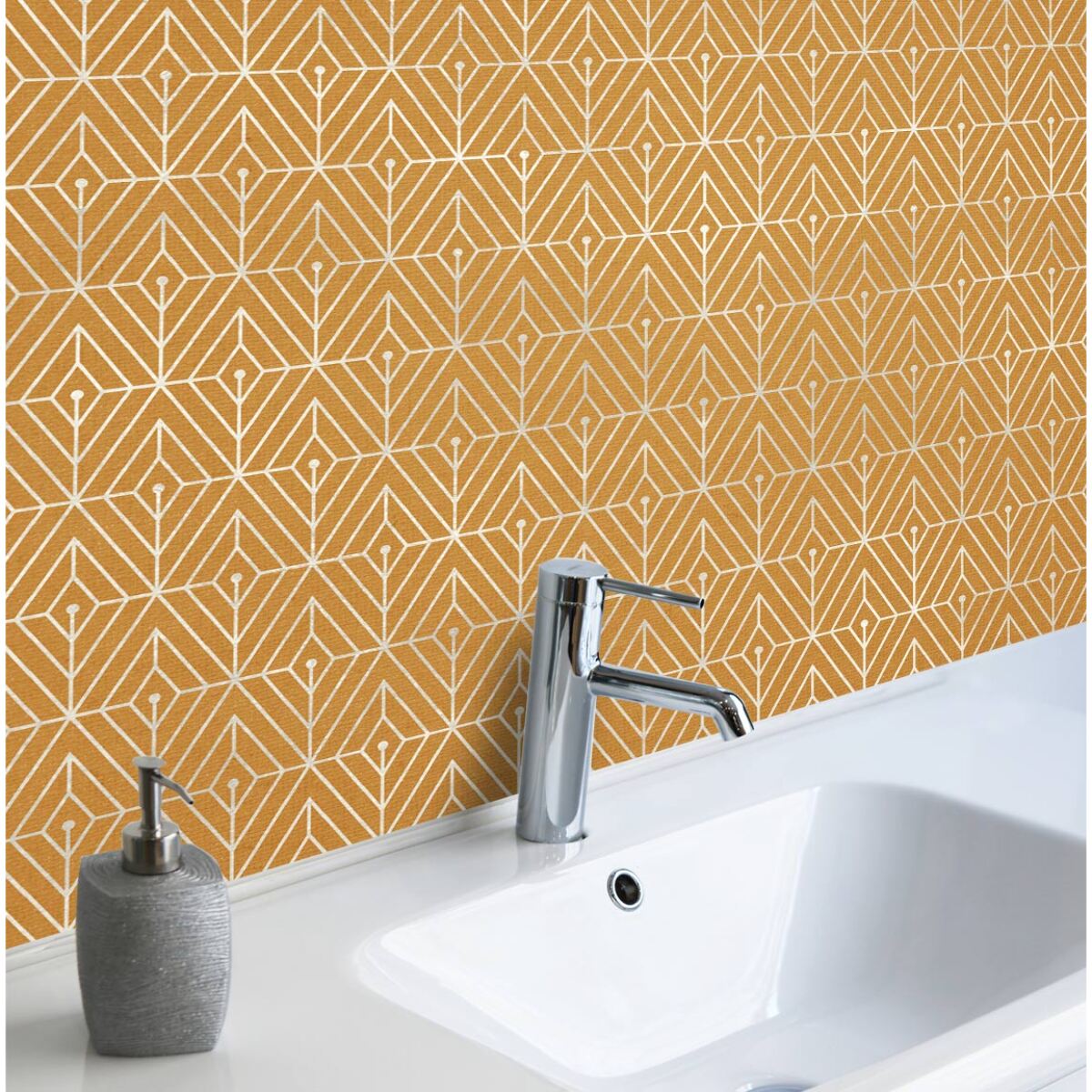 Stickers adhesivos de CERAMIKO - Geometría en rombos 50x100