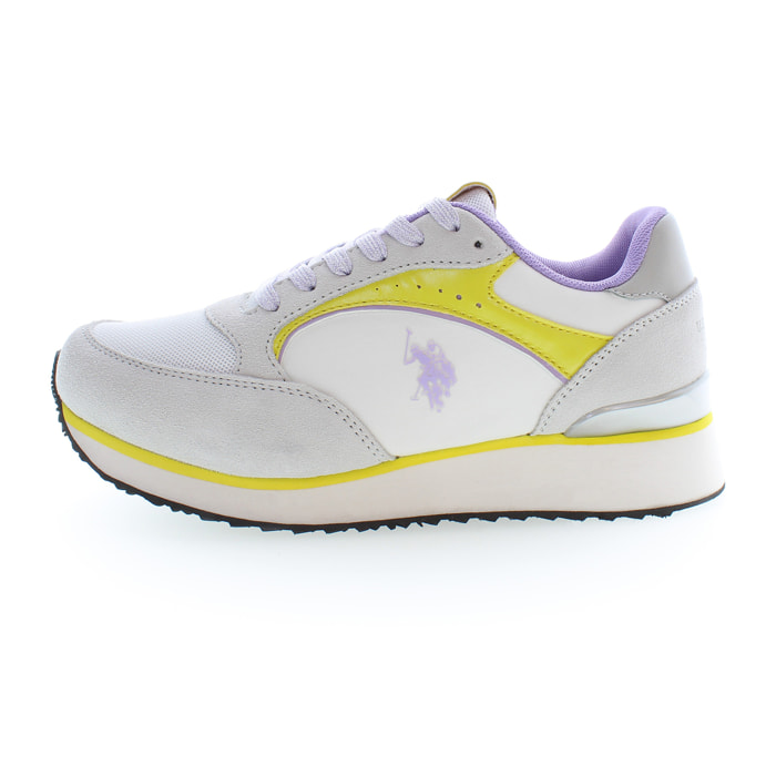 Sneakers U.S. Polo Assn White Yellow