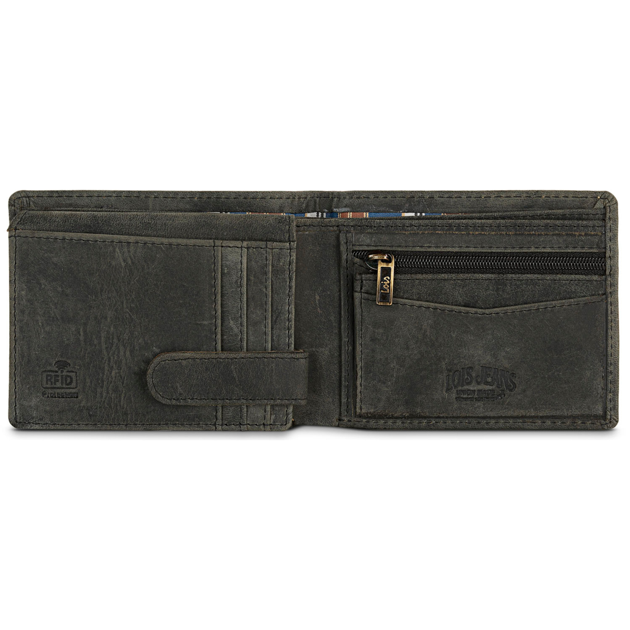 Cartera Hombre Piel Lois Brock Negro