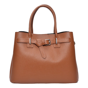 Borsa a mano Anna Luchini Cammello