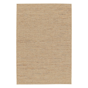 Tapis intérieur/extérieur effet jute claire avec touches de couleur EMILY