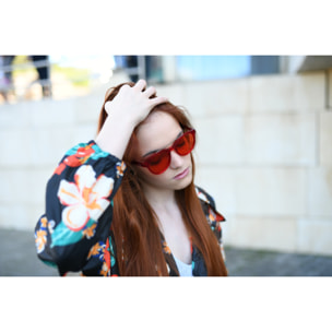Gafas de sol OCEAN TIBURON - Trans. rojo / Roja espacial