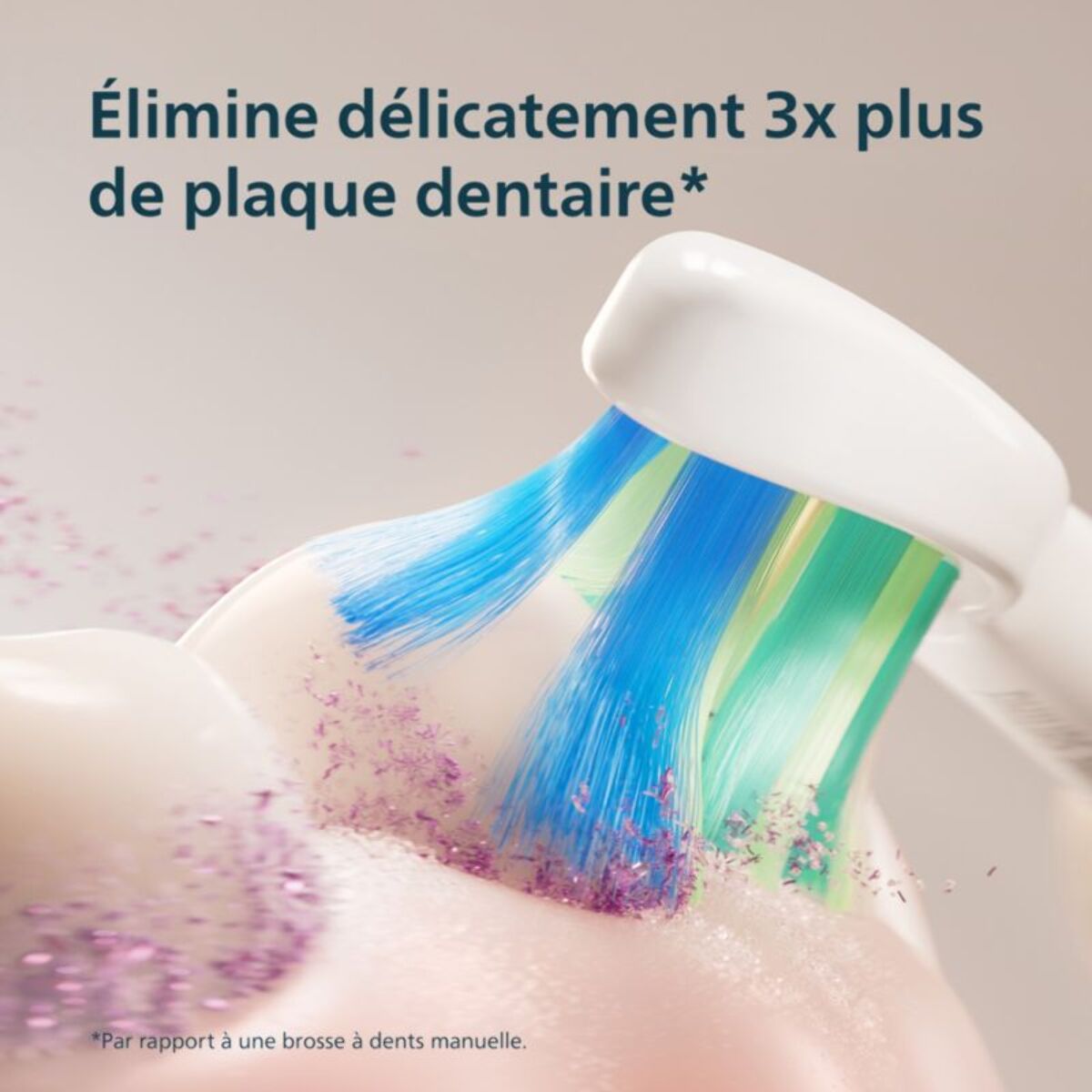 Brosse à dents électrique PHILIPS HX4022/01 Serie 2100 Blanche