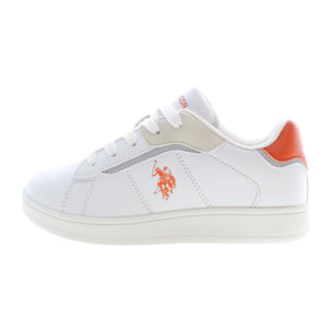 Sneakers U.S. Polo Assn White Orange