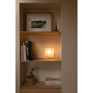 LUANG XS Lampe table noire/camel