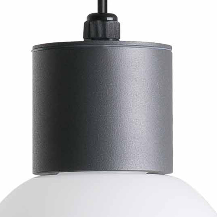 MOON Colgante gris oscuro