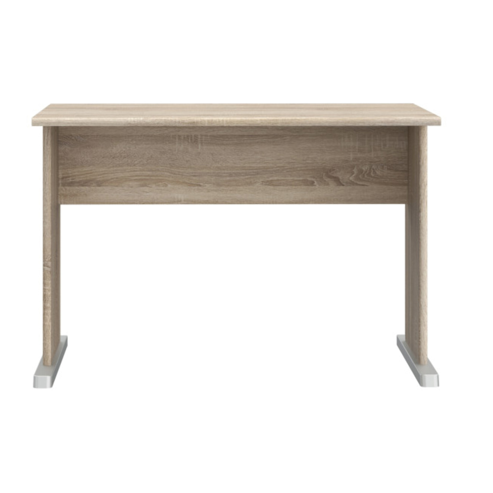 Bureau L. 108 cm décor chêne sonoma avec pieds effet aluminium - MIA