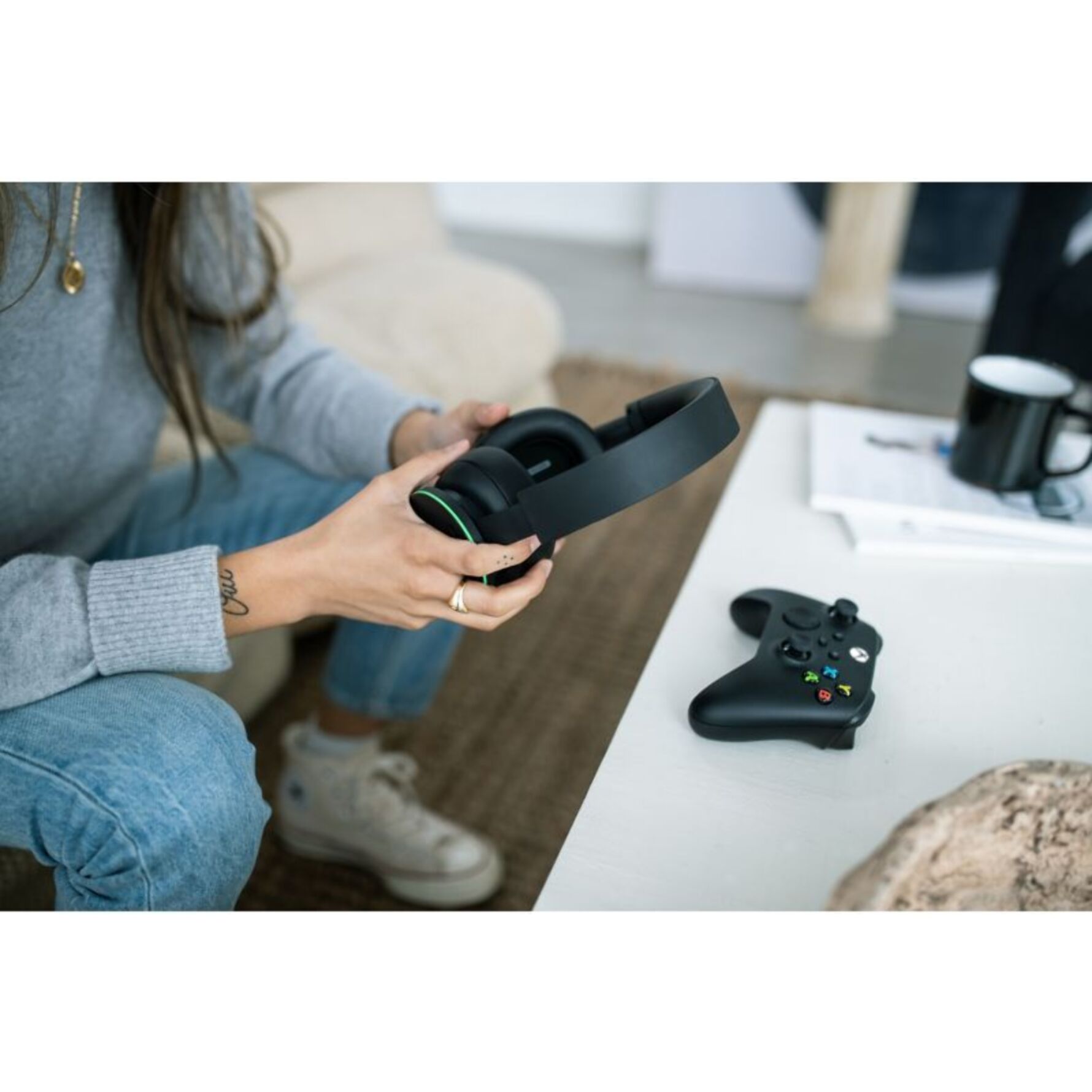 Manette MICROSOFT Sans Fil avec cable pour PC