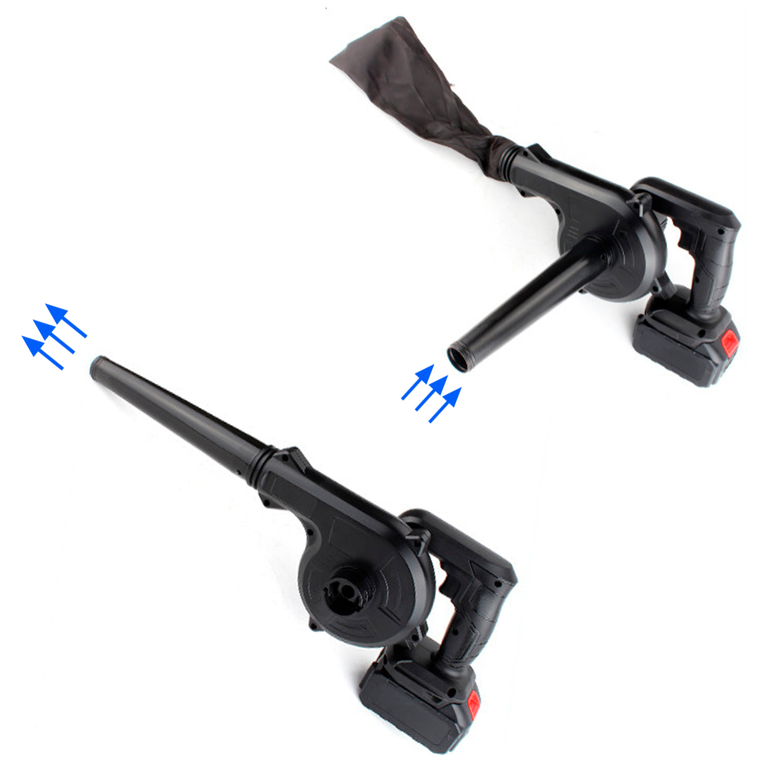 Mini soplador de hojas eléctrico con batería recargable de 6000mAh.