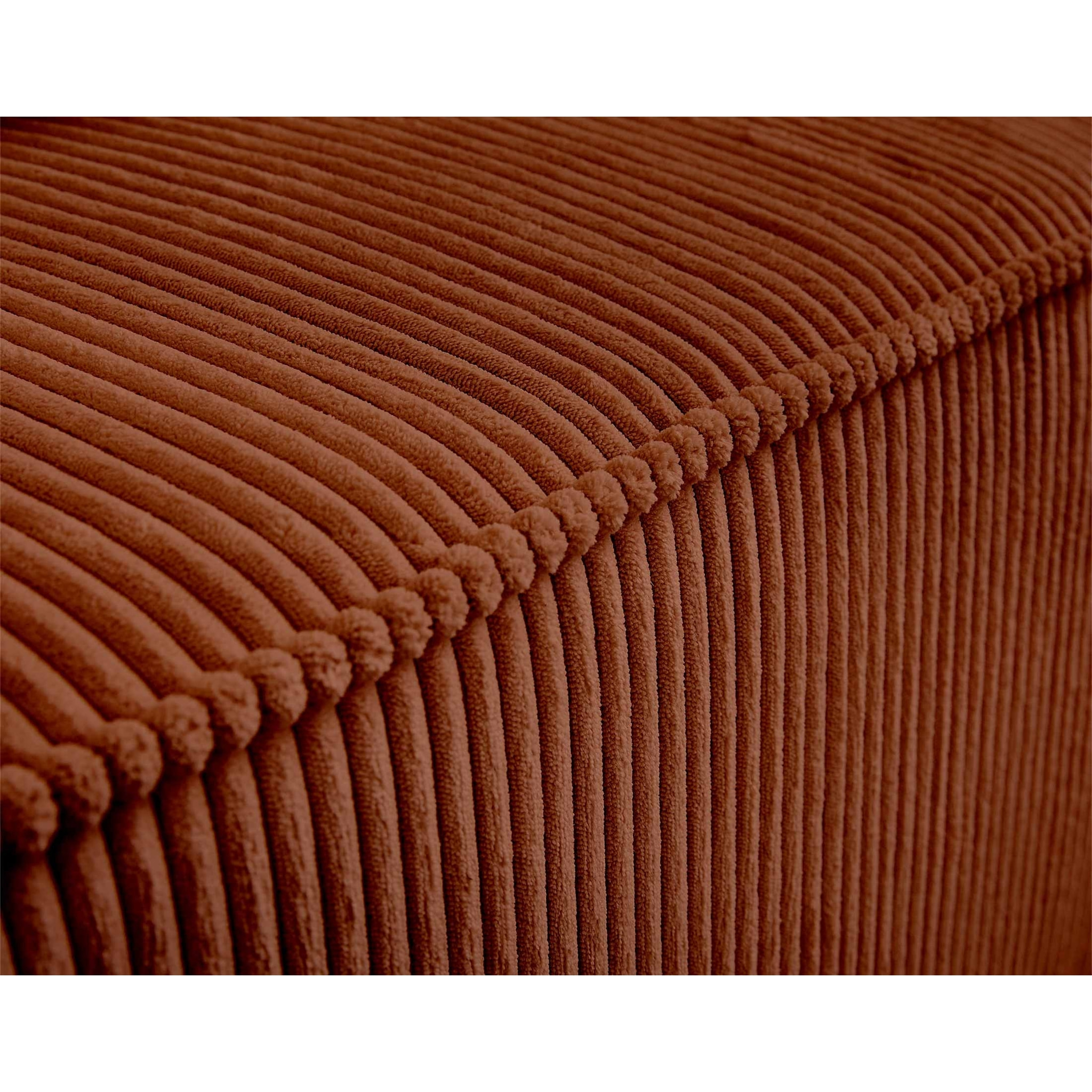 Colombine - module d'assise - en velours côtelé - Terracotta