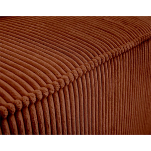 Colombine - module d'assise - en velours côtelé - Terracotta