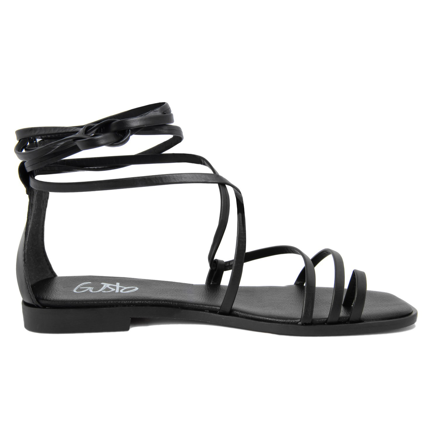 Sandalo flat Donna colore Nero