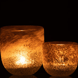 J-Line photophore Scavo - verre - gris - small