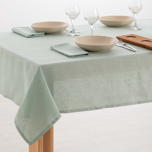 Nappe hydrofuge anti-taches en lin 100% Aqua