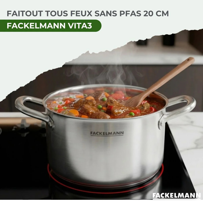 Faitout en inox 18/10 Triply Fackelmann Vita3