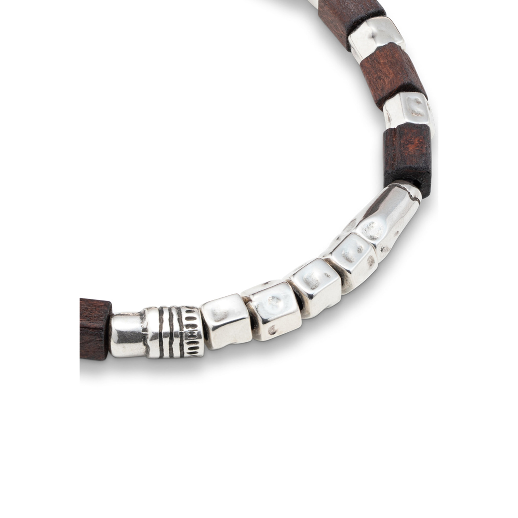 Pulsera MADERADO PLATEADO XXL