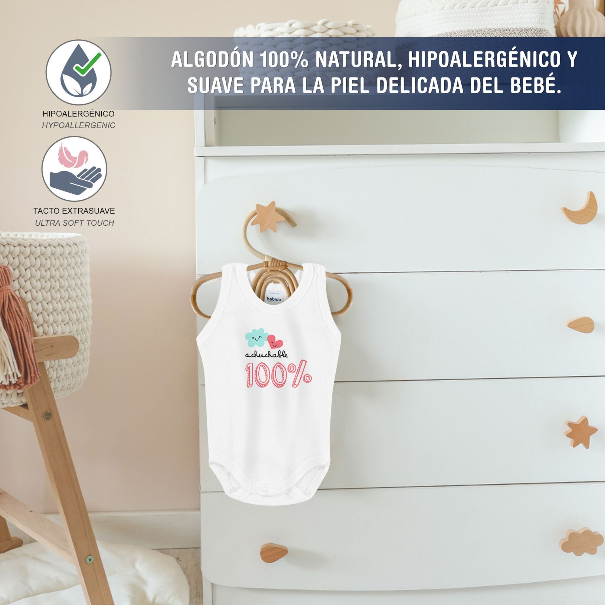 Body bebé tirantes personalizado frases