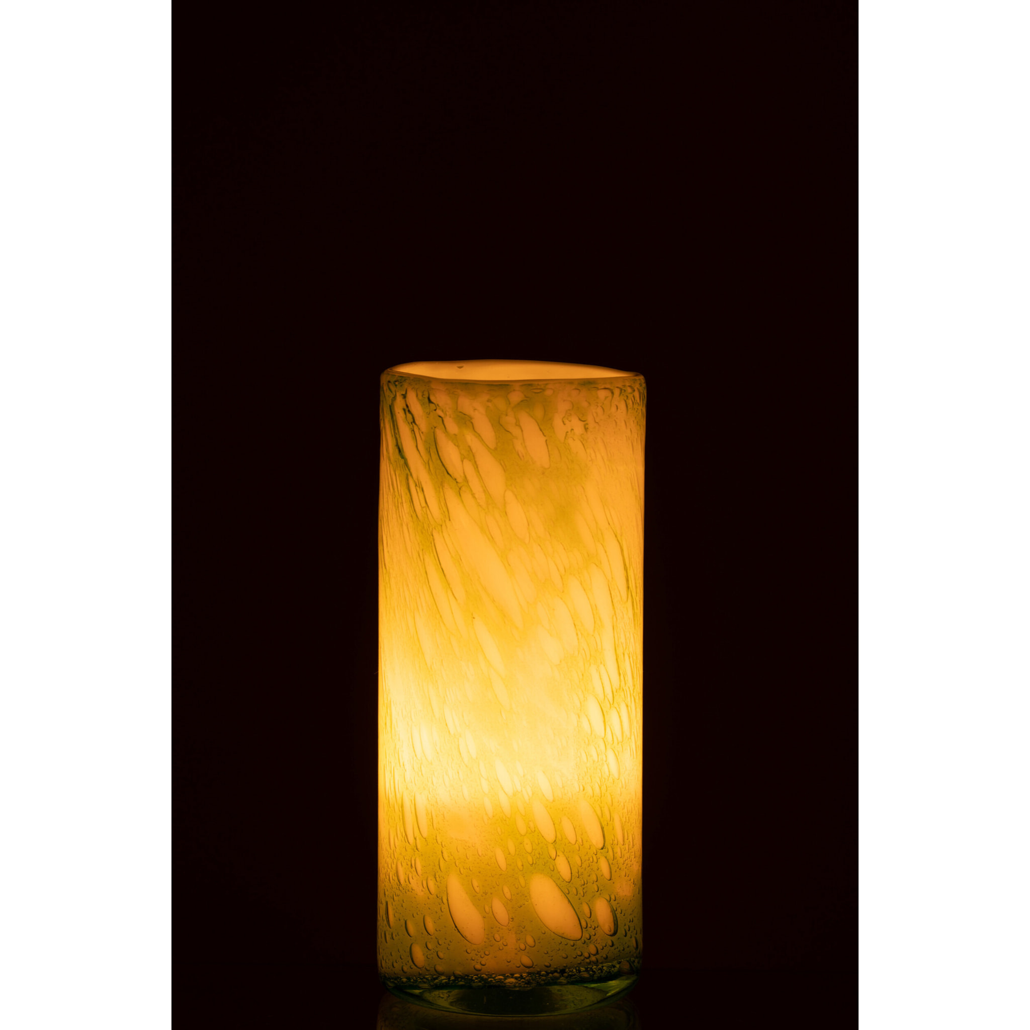 J-Line vase Marbre - verre - vert/blanc - large - 27.5 cm de hauteur